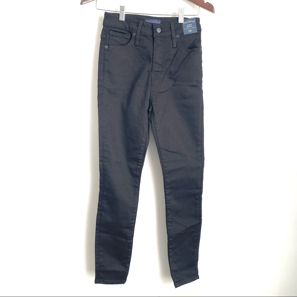 JCREW NEW Womens 26 Black Curvy Skinny High Rise Jeans KK12 Style k3364